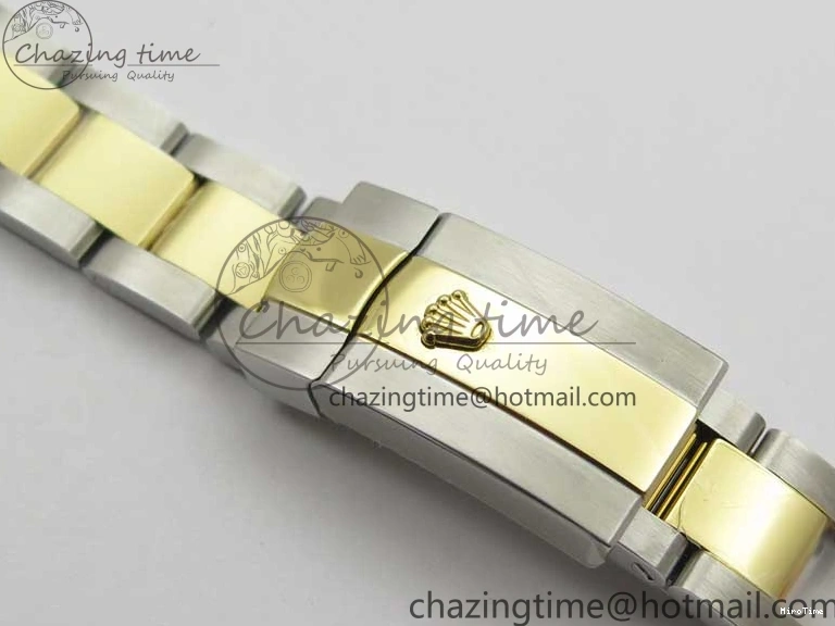 MiroTime 0203 WaterResistant Datejust 31mm 278273 SS YG BP Maker Best Edition Black Sticks Markers Dial on SS YG Oyster Bracelet 2718